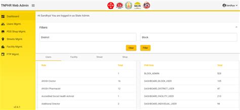 tnphr web admin.